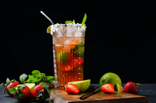 Strawberry Mojito with Chanel Patrice Flake Sea Salt